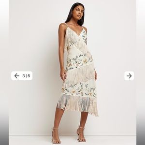 Cream/ Light Lime Dress